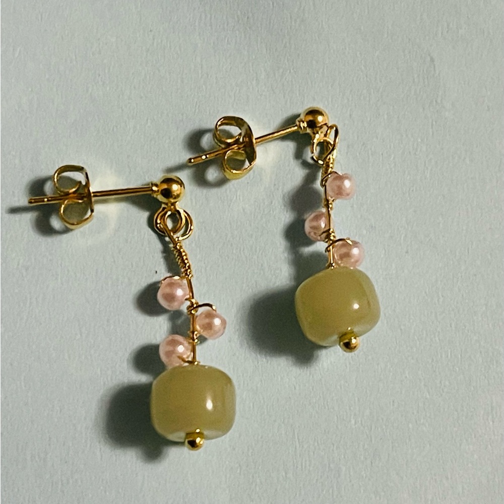 Jade Dangling Earrings